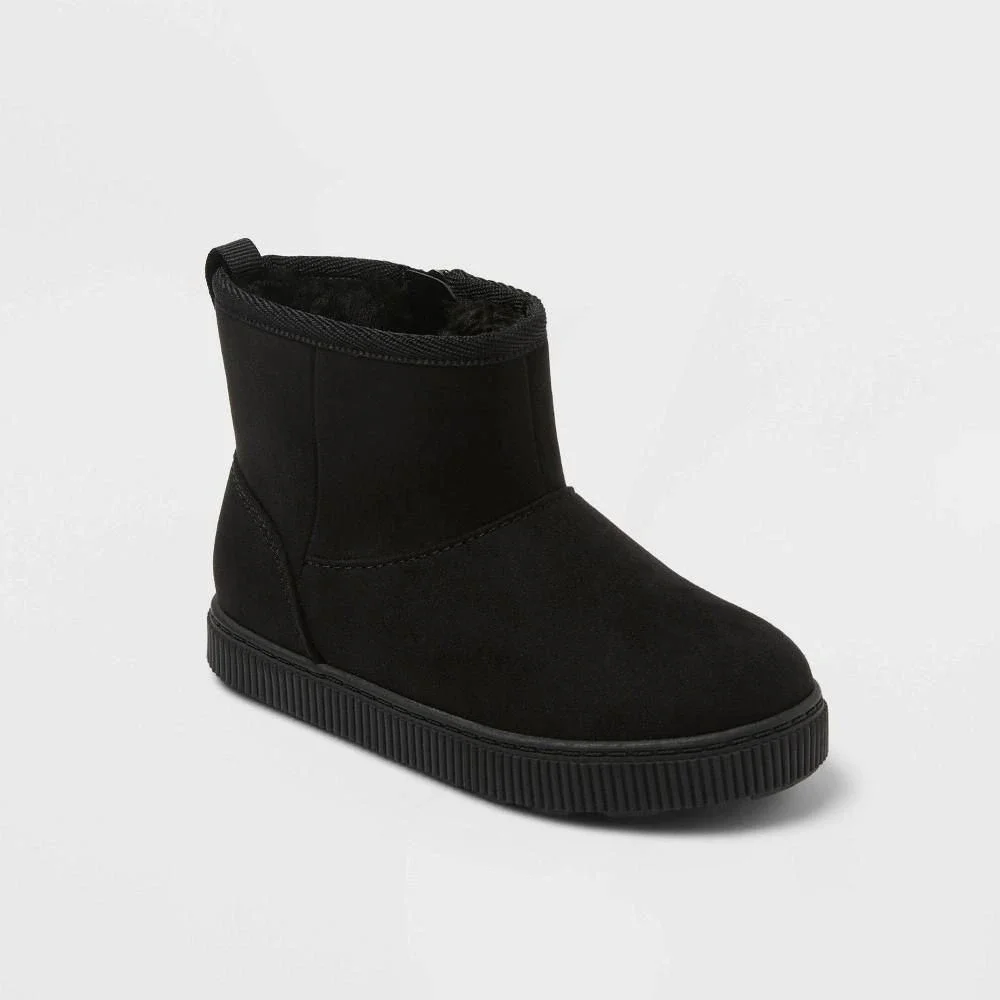 Cat & Jack Toddler Arlo Booties Black Size 6T Side Zip Boots